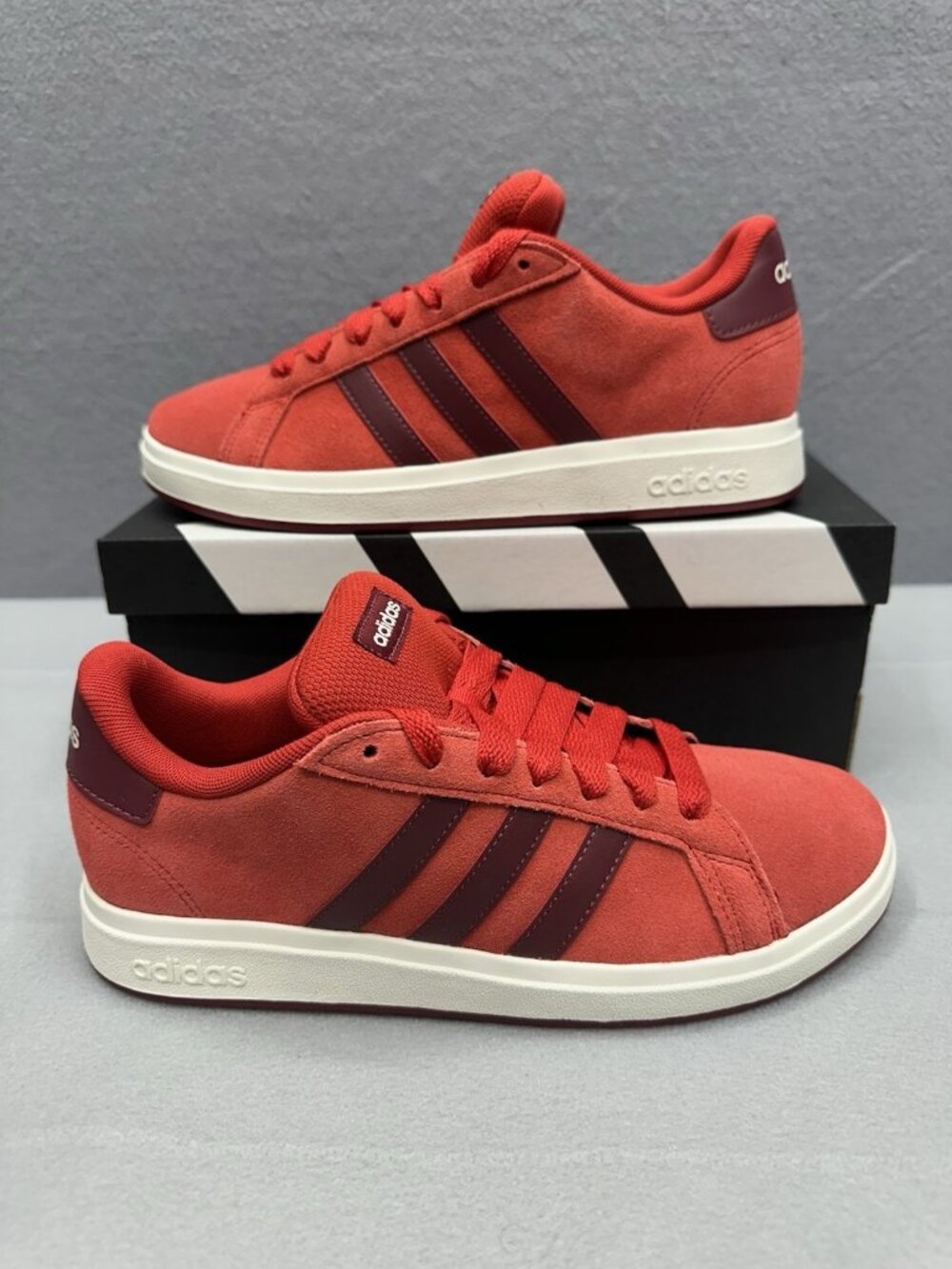 Adidas Grand Court 00s K Kids 5Y Unisex Sneakers Reddish Skateboard JQ5654 Style